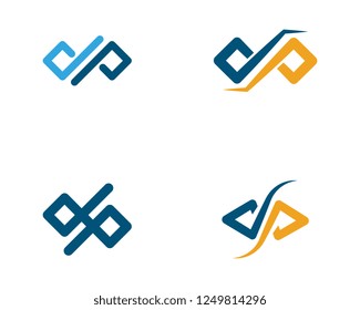 Business corporate abstract unity vector logo design template