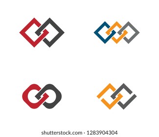 Business corporate abstract unity vector logo design template