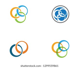 Business corporate abstract unity vector logo design template