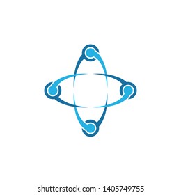Business corporate abstract unity vector logo design 