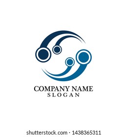 Business corporate abstract unity vector logo design