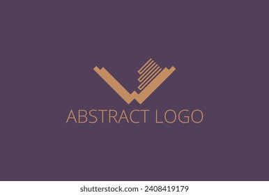 Plantilla de diseño de logotipo de vectores de unidad abstracta empresarial. Adecuado para cualquier empresa