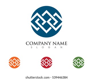 Business corporate abstract unity vector logo design template