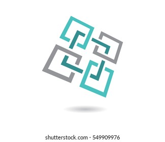 Business corporate abstract unity vector logo design template