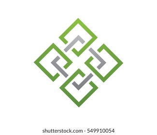 Business corporate abstract unity vector logo design template