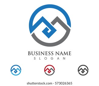 Business corporate abstract unity vector logo design template