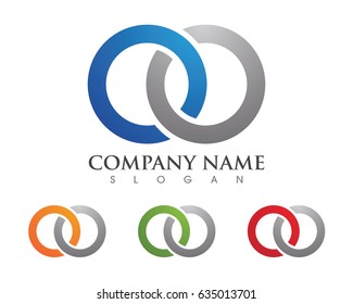 Business corporate abstract unity vector logo design template