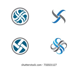 Business corporate abstract unity vector logo design template
