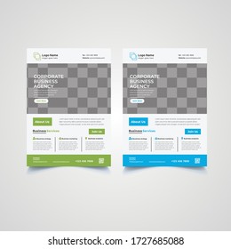 Business corporate abstract vector flyer template. poster pamphlet brochure logo cover design, print modern layout in A4 size for photo background