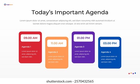 Business and Corporate Agenda or Schedule Template - Powered by Shutterstock - Get 15% off with code: PIKWIZARD15