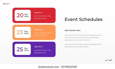 Business and Corporate Agenda or Schedule Template