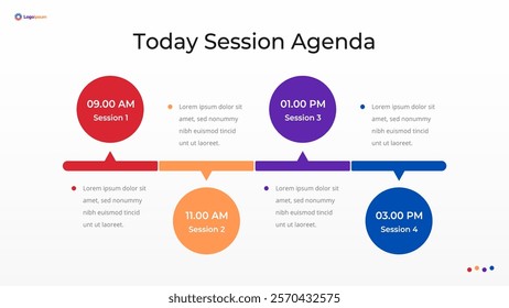 Business and Corporate Agenda or Schedule Template - Powered by Shutterstock - Get 15% off with code: PIKWIZARD15
