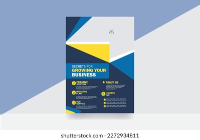 Business Corporate brochure flyer design layout template background 