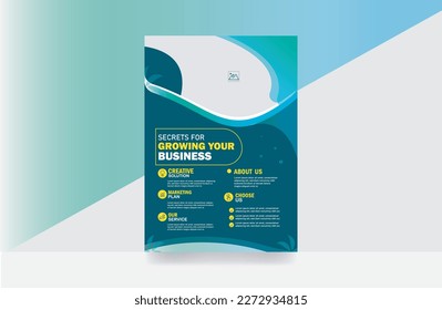 Business Corporate brochure flyer design layout template background 