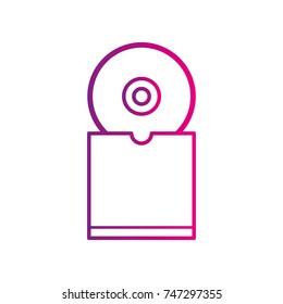 business corporate cd with cover emblem template
