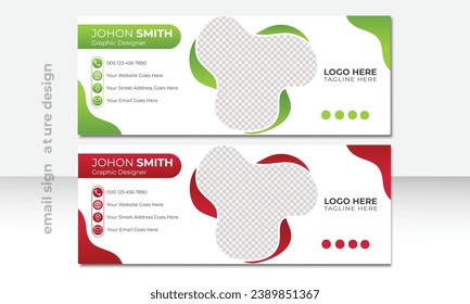 Business Corporate Company Identity professional email signature design template, Corporate Email Signature Design.