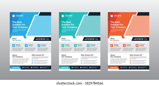 Business Corporate Creative Flyer Template Design