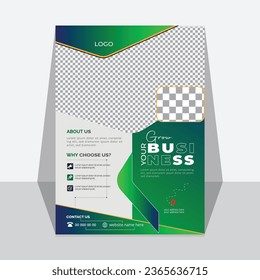business  Corporate flyer design layout template in A4 size, background, vector eps10