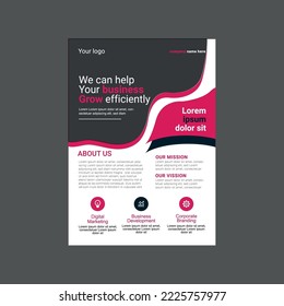 Business corporate flyer design template