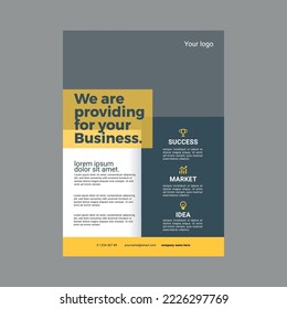 Business corporate flyer design template