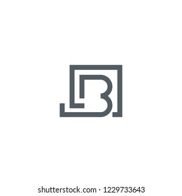 Business corporate LB BL letter logo design vector