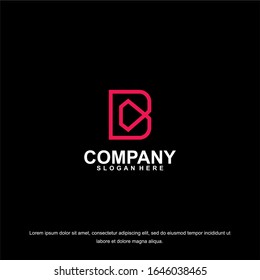 Business corporate letter B logo design template. Simple and clean flat design of letter B logo vector template. Letter B logo for business .