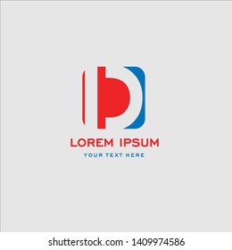 Business corporate letter D logo design vector. Simple and clean flat design of letter D logo vector template.