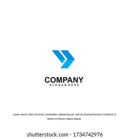 Business corporate letter D logo design template. Simple and clean flat design of letter D logo vector template. Letter D logo for business .