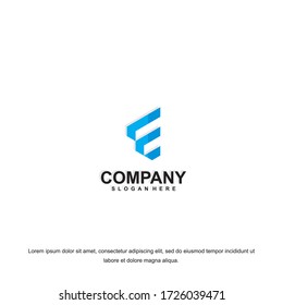 Business corporate letter E logo design template. Simple and clean flat design of letter E logo vector template. Letter E logo for business .