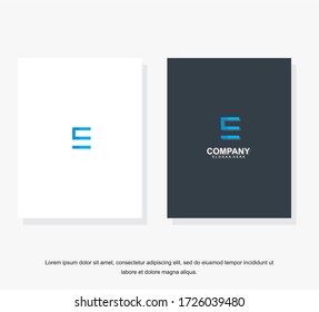 Business corporate letter E logo design template. Simple and clean flat design of letter E logo vector template. Letter E logo for business .