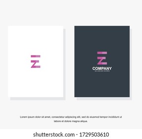 Business corporate letter E logo design template. Simple and clean flat design of letter E logo vector template. 