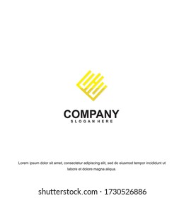 Business corporate letter E logo design template. Simple and clean flat design of letter E logo vector template. Letter E logo for business .