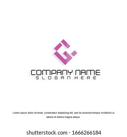 Business corporate letter G logo design template. Simple and clean flat design of letter  G logo vector template. Letter G logo for business
