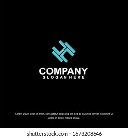 Business corporate letter H logo design template. Simple and clean flat design of letter H logo vector template. Letter H logo for business