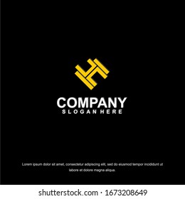 Business corporate letter H logo design template. Simple and clean flat design of letter H logo vector template. Letter H logo for business
