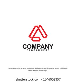 Business corporate letter A logo design template. Simple and clean flat design of letter A logo vector template. Letter A logo for business .