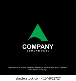 Business corporate letter A logo design template. Simple and clean flat design of letter A logo vector template. 