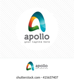 Business corporate letter A logo design vector. Colorful letter A logo vector template. Letter A logo for technology.