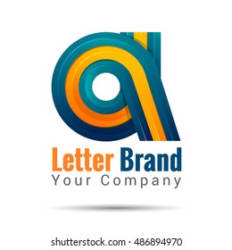 Business corporate letter A logo design template. Vector illustration. for your company. Creative abstract colorful concept.