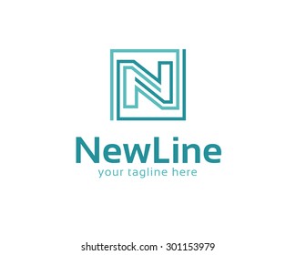 Business corporate letter N logo design vector. Colorful letter N logo vector template. Letter N logo for technology.