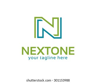 Business corporate letter N logo design vector. Colorful letter N logo vector template. Letter N logo for technology.