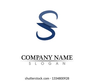 Business corporate letter S logo design vector
