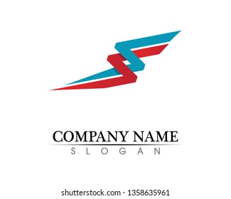 Business corporate letter S logo design vector
