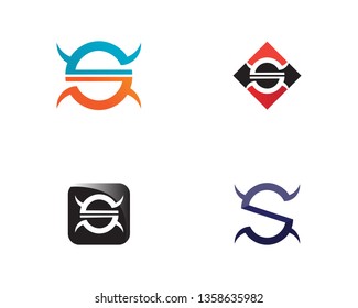 Business corporate letter S logo design vector
