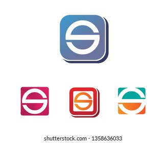 Business corporate letter S logo design vector
