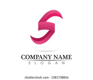 Business corporate letter S logo design vector
