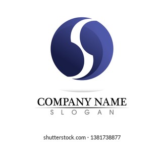 Business corporate letter S logo design vector
