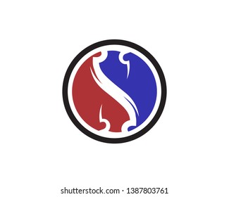 Business corporate letter S logo design vector
