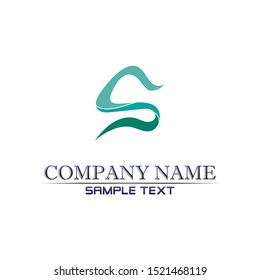 Business corporate letter S logo design vector
