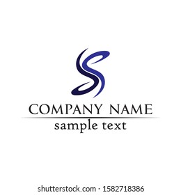 Business corporate letter S logo design vector